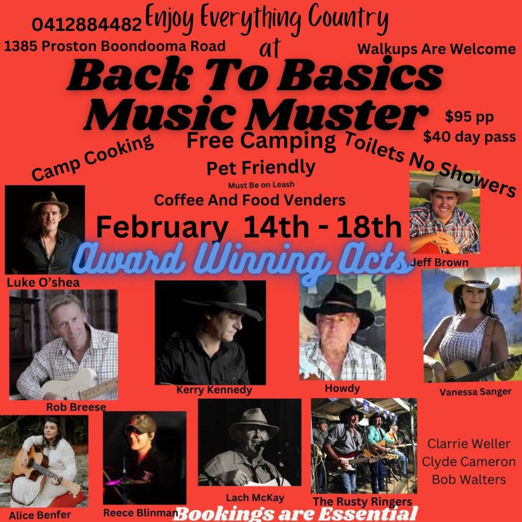Back To Basics Music Muster 14th 18th Feb 2024 Back To Basics Music